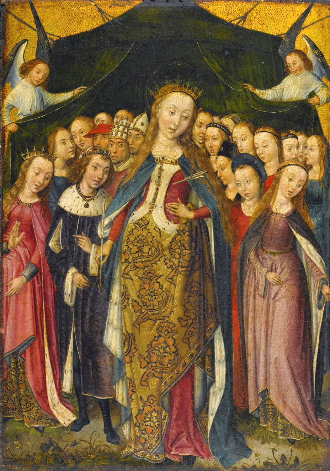 St Ursula With Virgins And Companions Beneath A Canopy KIK IRPA