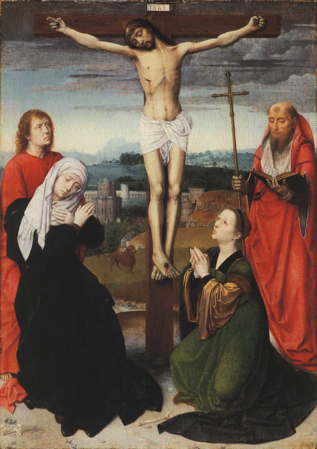 Christ on the Cross with the Virgin, St John, the Magdalene and St ...