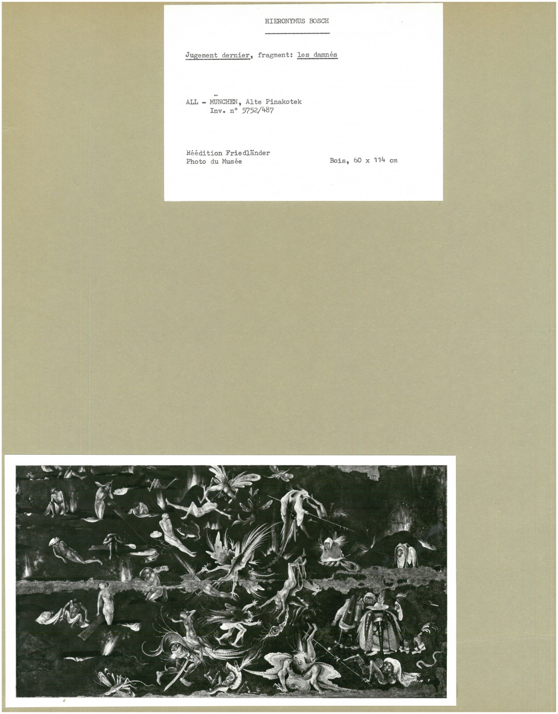 The Last Judgment, fragment, the sinners in hell | KIK-IRPA