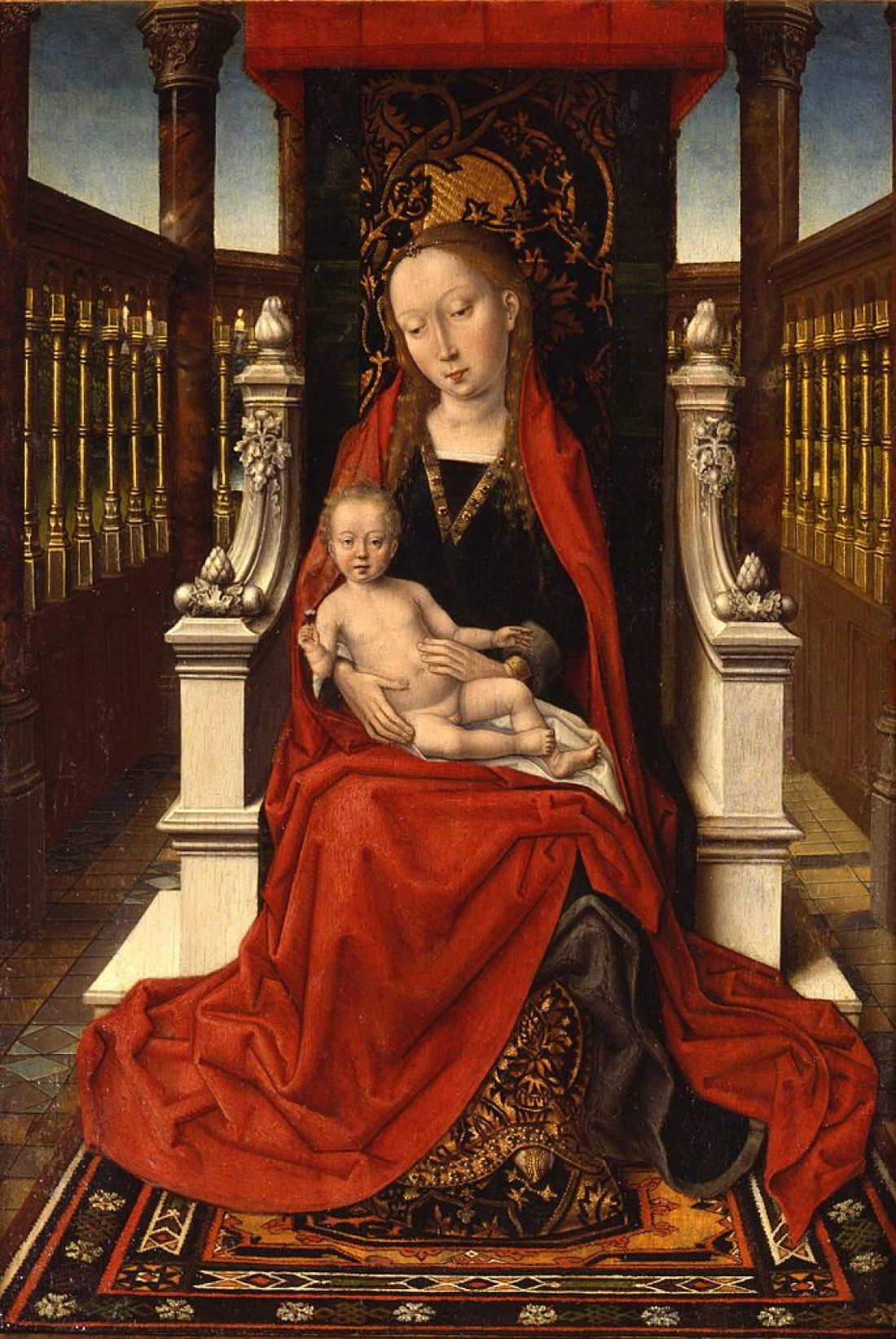 Virgin and Child Enthroned | KIK-IRPA